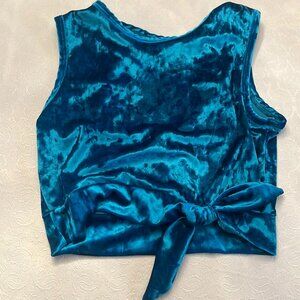 Worn Once - Purple Pixie Velvet Twist Top - Adult Medium